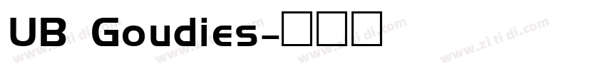 UB Goudies字体转换